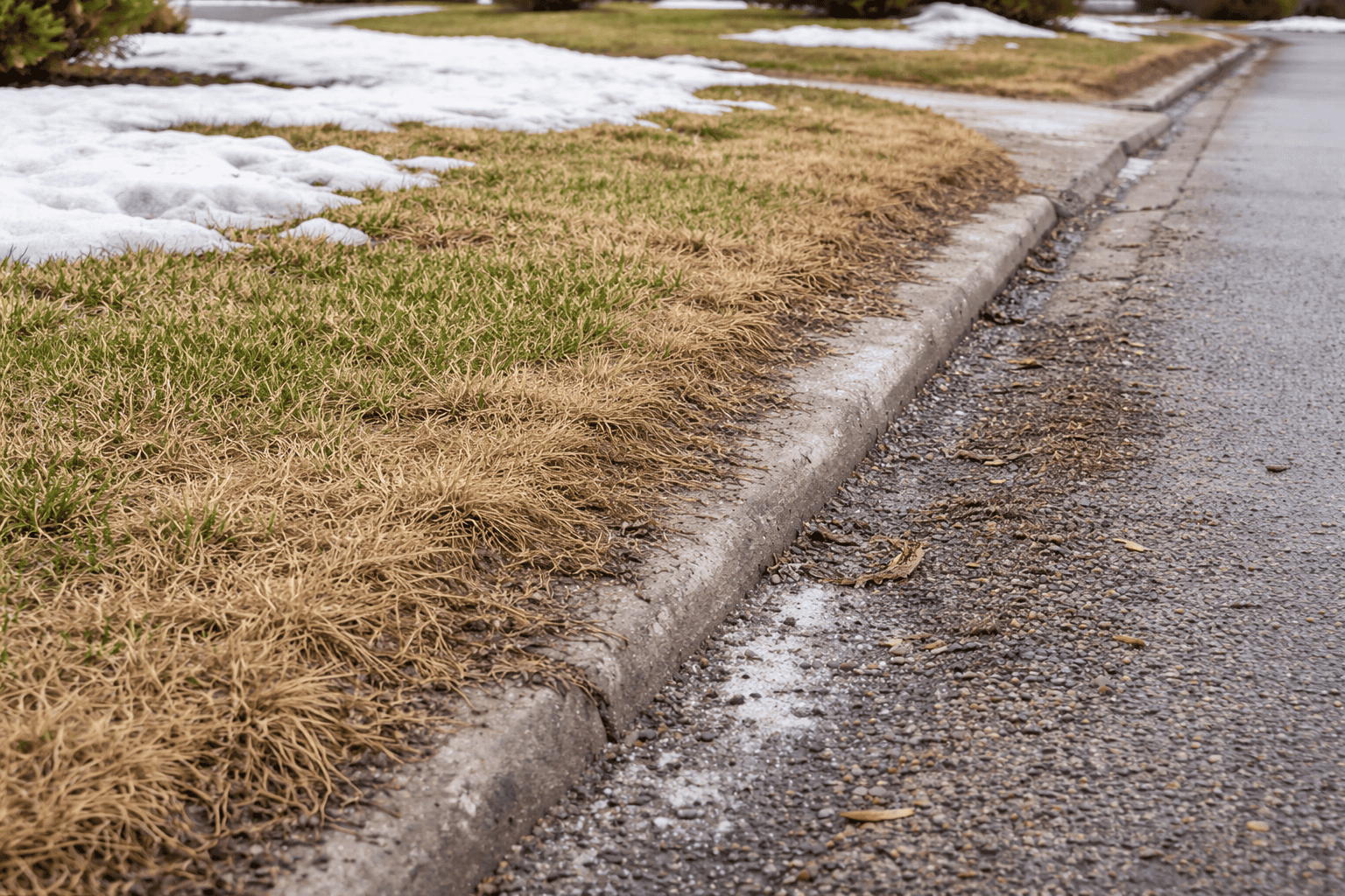 ChatGPT Image Mar 11, 2026, 10_16_28 PM lawn salt damage along driveway edge caused by winter road salt